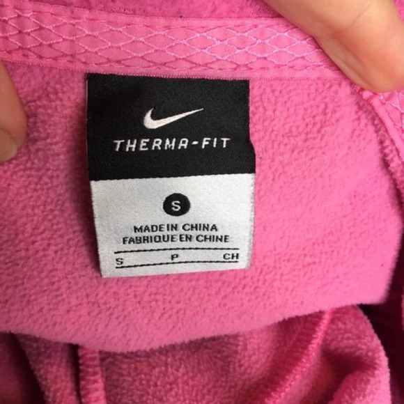 NIKE Small Therma Fit Pullover Hoodie Pink bh127 - Picture 6 of 7